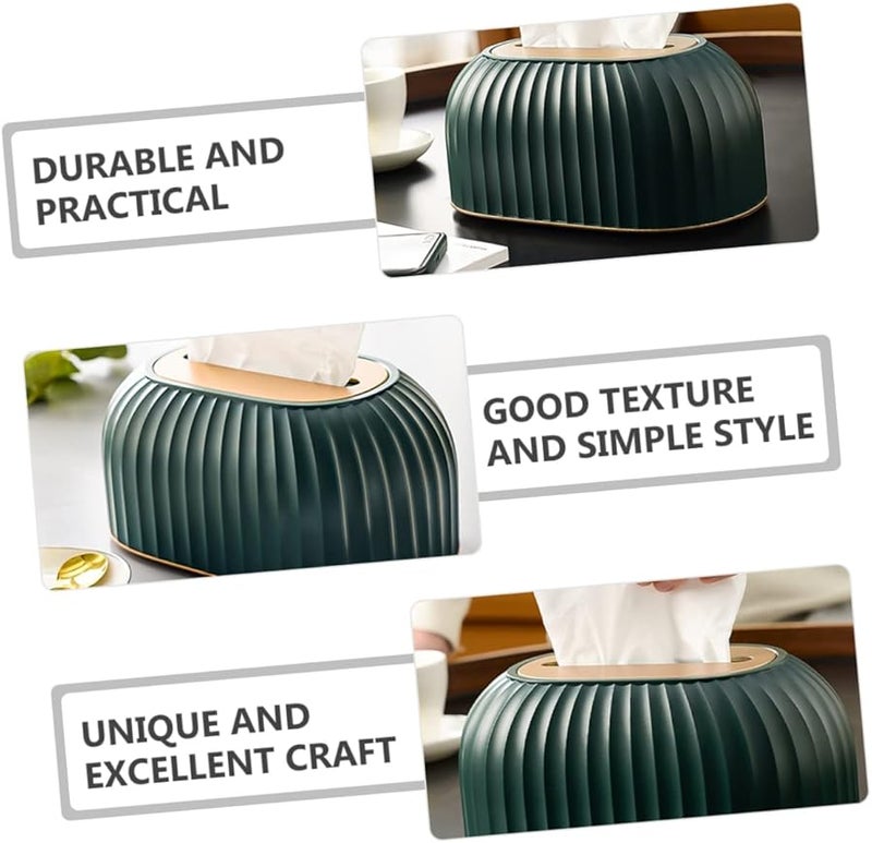 IMIKEYA Multi Functional Tissue Box Cover Holder for Home Office Restaurant and Car Use - Image 2